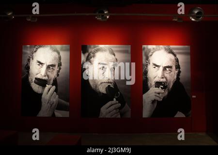 Roma, Italia. 08th Apr 2022. Dettaglio della mostra 'Vittorio Gassman - il Centenario' all'Auditorium Parco della Musica di Roma (Photo by Matteo Nardone/Pacific Press/Sipa USA) Credit: Sipa USA/Alamy Live News Foto Stock