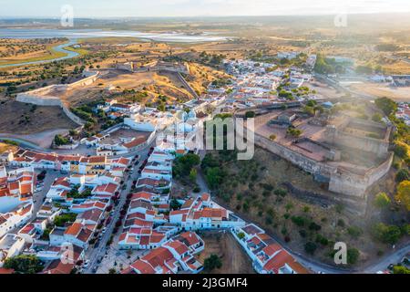 Castelo da Vila nella città di Castro Marim, Portogallo. Foto Stock