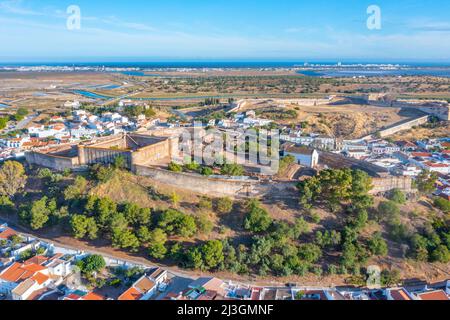 Castelo da Vila nella città di Castro Marim, Portogallo. Foto Stock