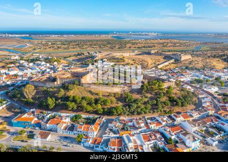 Castelo da Vila nella città di Castro Marim, Portogallo. Foto Stock