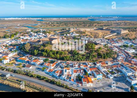 Castelo da Vila nella città di Castro Marim, Portogallo. Foto Stock