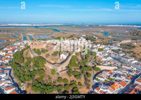 Castelo da Vila nella città di Castro Marim, Portogallo. Foto Stock