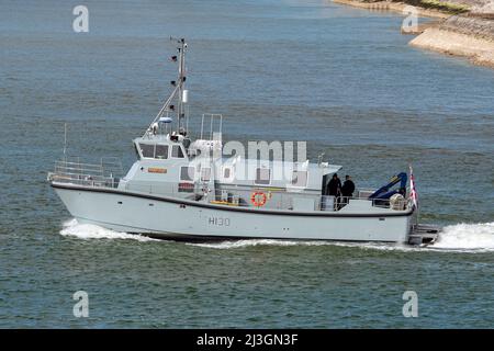 HMS Magpie (H130) è un'imbarcazione idrotografica costiera operata dalla Royal Navy - maggio 2019. Foto Stock