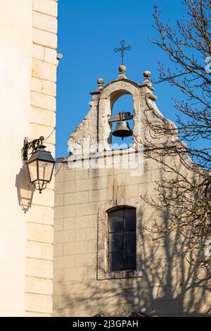 Francia, Alpes-de-Haute-Provence, Mane, villaggi e città di carattere etichetta, Penitenti bianchi cappella o Notre-Dame de Pitié cappella Foto Stock