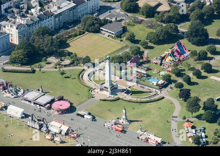 Plymouth Naval War Memorial, un monumento commemorativo della prima guerra mondiale svelato nel 1924, classificato Grade i, Plymouth, Devon, 2016. Foto Stock