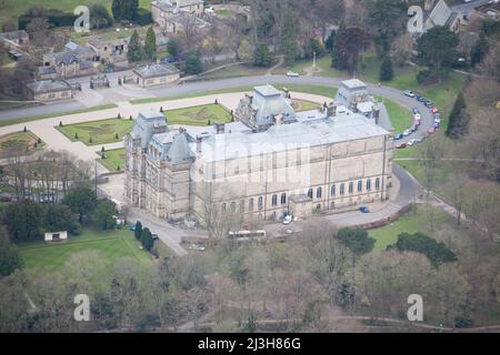 L'elevazione nord del Bowes Museum, Barnard Castle, County Durham, 2016. Foto Stock