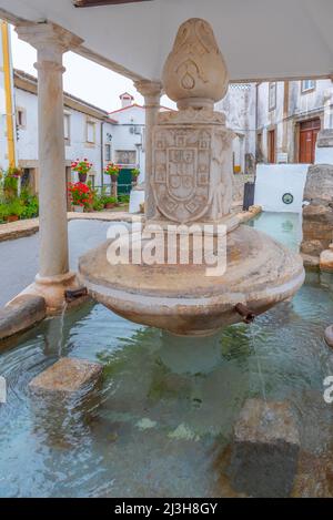 Fonte da vila primavera a Castelo de vide città in Portogallo. Foto Stock