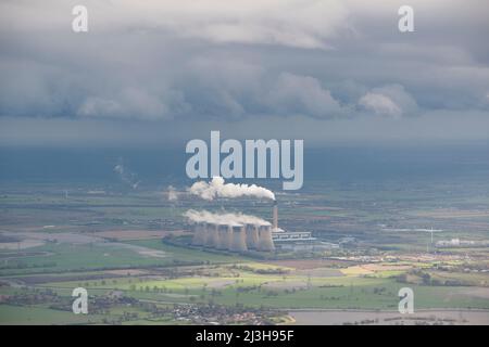 Centrale elettrica di Eggborough, North Yorkshire, 2015. Foto Stock