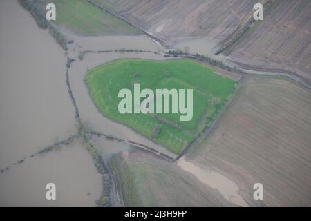 St Andrew's College and Moat, North yorkshire, 2016. Foto Stock