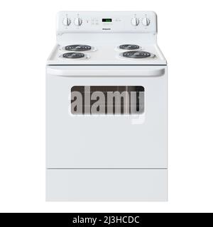 MODELLO BIANCO STANDARD CLEAN ELECTRIC RANGE 3D Foto Stock