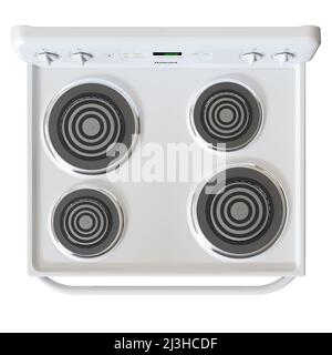 MODELLO BIANCO STANDARD CLEAN ELECTRIC RANGE 3D Foto Stock