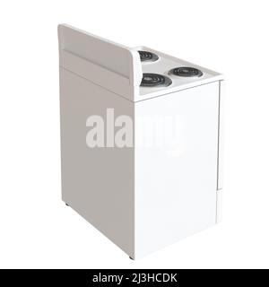 MODELLO BIANCO STANDARD CLEAN ELECTRIC RANGE 3D Foto Stock