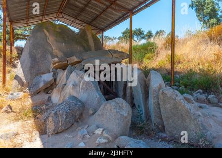 anta grande do zambujeiro rovine vicino alla città portoghese evora. Foto Stock