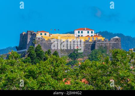 Fortaleza do Pico nella città portoghese Funchal. Foto Stock