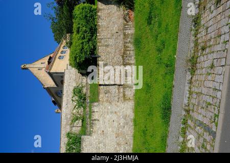 Chiesa del monastero francescano di Zeitz, Burgenlandkreis, Sassonia-Anhalt, Germania Foto Stock