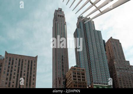 WTC Cortlandt, New York City, NY, USA, presso il nuovo One World Trade Center di Lower Manhattan Foto Stock