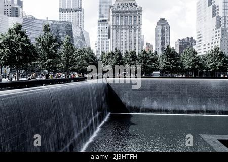 WTC Cortlandt, New York City, NY, USA, presso il nuovo One World Trade Center di Lower Manhattan Foto Stock