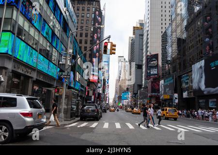 47-50 STS-ROCKEFELLER CTR, New York City, NY, USA, Street Scene Foto Stock