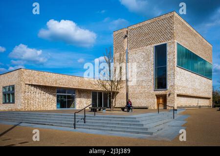 Piani di settore del centro di sviluppo Eddington in Cambridge. Piani campo è un centro comunitario e alla sala concerti, aperto 2018, architetti MUMA. Foto Stock