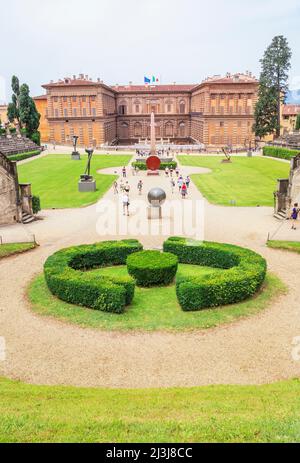 Palazzo Pitti e il giardino, Firenze, Toscana, Italia, Europa Foto Stock