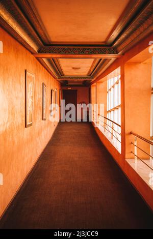 Corridor, Hotel, Marrakech, Maghreb, Marocco, Africa Foto Stock