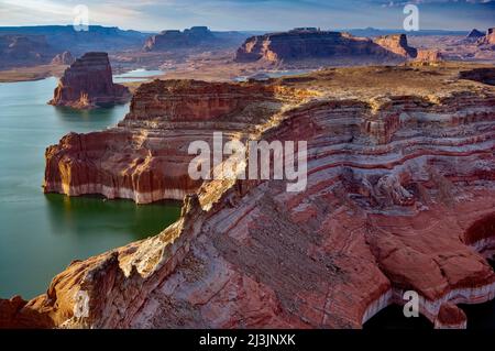 Lake Powell Aerial, Page, Utah Foto Stock