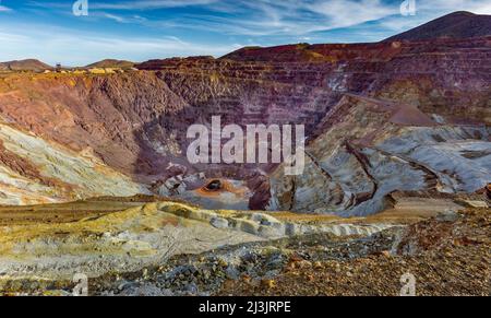 Miniera di rame Pit di lavanda, Bisbee, Arizona Foto Stock