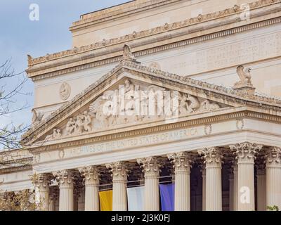 Vista in alto del National Archives Museum a Washington DC Foto Stock