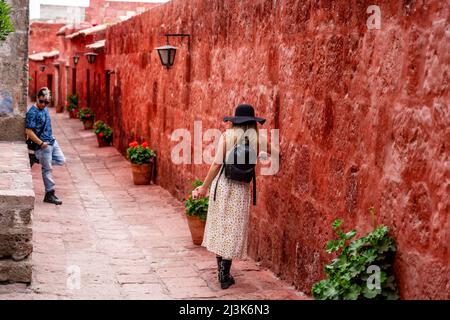 Il Monasterio de Santa Catalina, Arequipa, Regione di Arequipa, Perù. Foto Stock