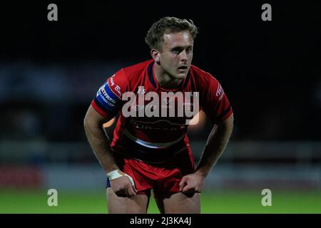 Kingston upon Hull, Regno Unito. 08th Apr 2022. Jez Litten (14) di Hull KR durante la partita a Kingston upon Hull, Regno Unito il 4/8/2022. (Foto di James Heaton/News Images/Sipa USA) Credit: Sipa USA/Alamy Live News Foto Stock