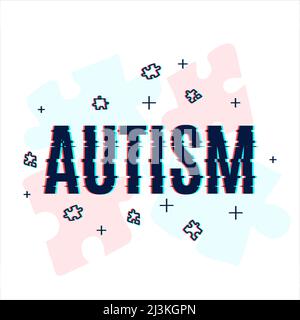 Autismo, illustrazione concettuale Foto Stock