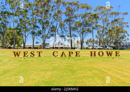 La cantina porta giardini di West Cape Howe Winery, Mount Barker, Australia Occidentale, Australia Foto Stock