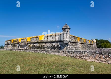 Forte di San Jose el Alto, 1792; San Francisco de Campeche, Stato di Campeche, Messico Foto Stock