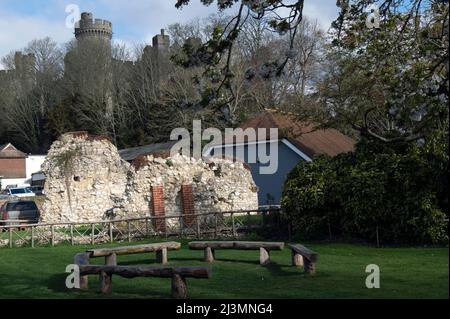 Arundal è una città di mercato e parrocchia civile in una valle ripida del South Downs, West Sussex, Inghilterra Foto Stock