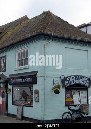 Arundal è una città di mercato e parrocchia civile in una valle ripida del South Downs, West Sussex, Inghilterra Foto Stock