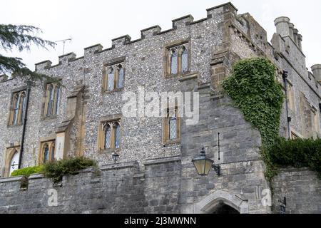 Arundal è una città di mercato e parrocchia civile in una valle ripida del South Downs, West Sussex, Inghilterra Foto Stock