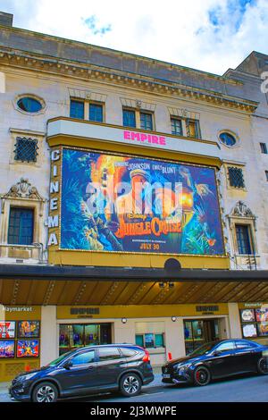 Empire Cinemas cinema presso la London Haymarket.Multiplex catena di cinema che mostra gli ultimi successi internazionali in 2D e 3D formati. Foto Stock