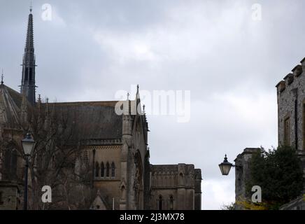 Arundal è una città di mercato e parrocchia civile in una valle ripida del South Downs, West Sussex, Inghilterra Foto Stock