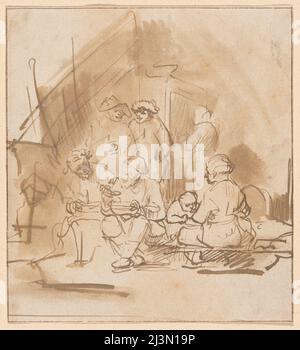 Satyr tra i contadini, 1645/50. Foto Stock