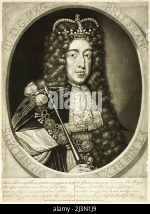 Guglielmo III, re d'Inghilterra, 1690s. Foto Stock
