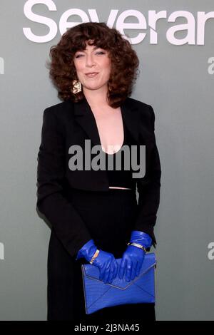 Los Angeles, California. 8th Apr 2022. Jen Tullock agli arrivi per la finale di stagione di SEVERANCE Screening su Apple TV , The Directors Guild of America (DGA) Theatre Complex, Los Angeles, CA 8 aprile 2022. Credit: Priscilla Grant/Everett Collection/Alamy Live News Foto Stock