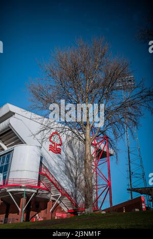 Nottingham, Regno Unito. 07th Mar 2022. Una visione generale del City Ground, Nottingham. A Nottingham, Regno Unito il 3/7/2022. (Foto di Ritchie Sumpter/News Images/Sipa USA) Credit: Sipa USA/Alamy Live News Foto Stock