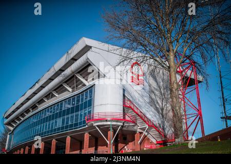 Nottingham, Regno Unito. 07th Mar 2022. Una visione generale del City Ground, Nottingham. A Nottingham, Regno Unito il 3/7/2022. (Foto di Ritchie Sumpter/News Images/Sipa USA) Credit: Sipa USA/Alamy Live News Foto Stock