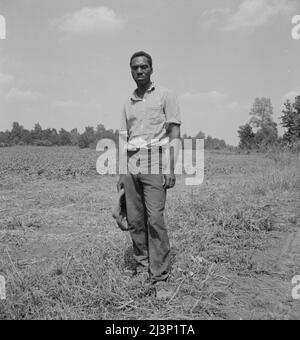 Uno degli agricoltori della fattoria cooperativa Delta. Hillhouse, Mississippi. Foto Stock