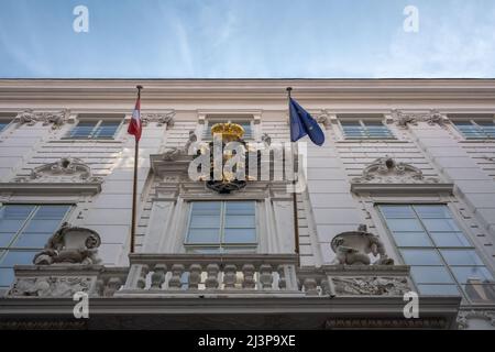 Palazzo d'inverno del Principe Eugene (Winterpalais Prinz Eugen) - Vienna, Austria Foto Stock