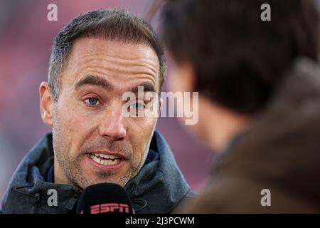 UTRECHT, PAESI BASSI - APRILE 9: Allenatore di testa Sjors Ultee di Fortuna Sittard durante la partita olandese Eredivie tra FC Utrecht e Fortuna Sittard allo Stadion Galgenwaard il 9 Aprile 2022 a Utrecht, Paesi Bassi (Foto di Peter Lous/Orange Pictures) Foto Stock