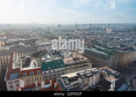 Veduta aerea di Vienna - Vienna, Austria Foto Stock