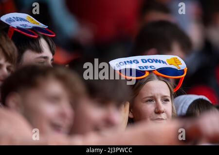 9th Aprile 2022, Tannadice Park, Dundee, Scozia: Scottish Premiership Football, Dundee United Versus Dundee; Dundee United Fans Foto Stock