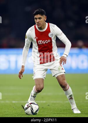 AMSTERDAM - Edson Alvarez di Ajax durante la partita olandese Erevisione tra Ajax e Sparta Rotterdam alla Johan Cruijff Arena il 9 aprile 2022 ad Amsterdam, Paesi Bassi. ANP MAURICE VAN STEEN Foto Stock