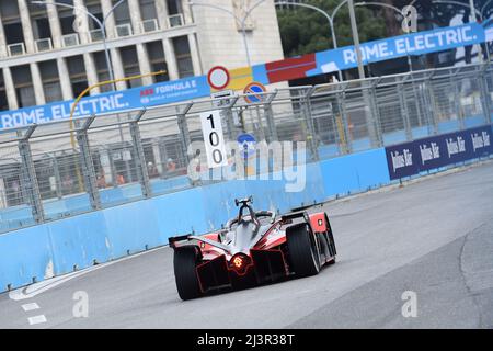 Roma, Italia, 09th aprile 2022, da sinistra a destra, ABB FIA Formula e World Championship 4th round Credit: Massimo Insabato/Alamy Live News Foto Stock